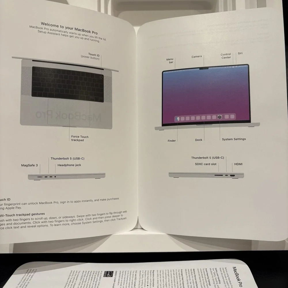 Lot Of 3 Empty Box Apple MacBook Pro 16-inch A3403 CPU/20C GPU 48GB/1TB/KB-US